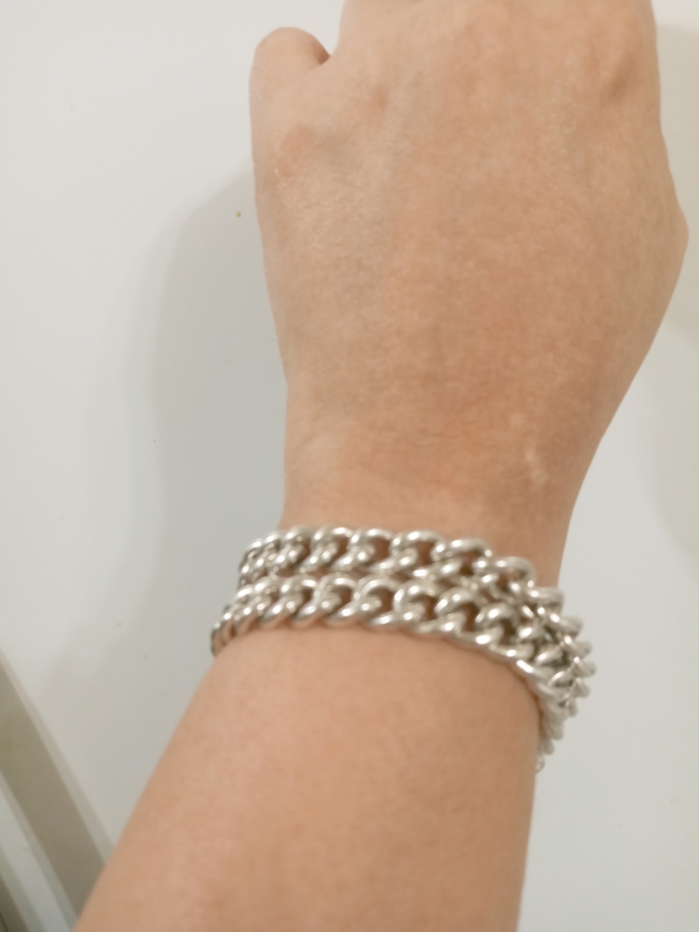 Vintage Sterling Silver Ralph Lauren Double Chain Bracelet